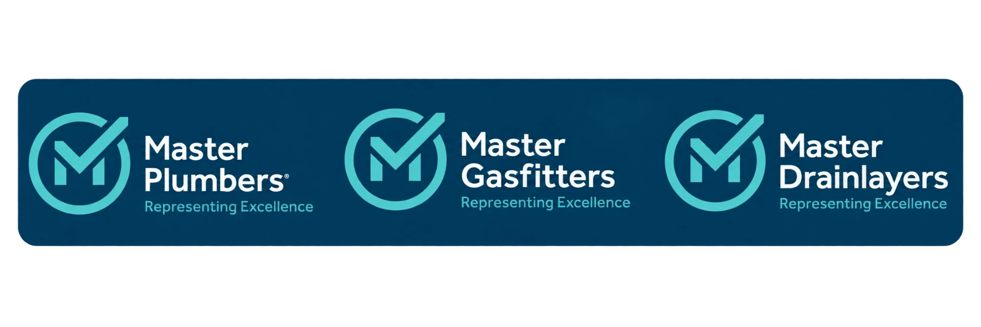 Master Plumbers, Master Gasfitters and Master Drainlayers accredited member