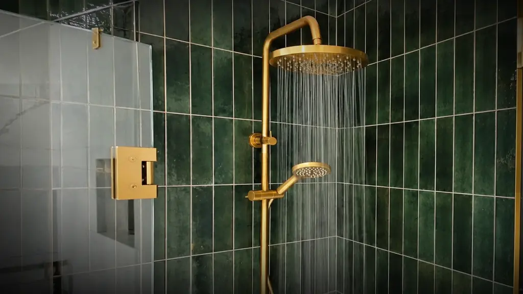 Newly completed bathroom plumbing with shower and vanity in Hamilton